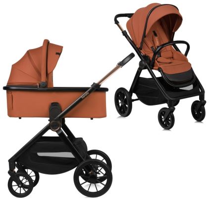 Lionelo - Kombi-Kinderwagen 2-in-1 LAYLA Braun Rost
