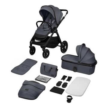 Lionelo - Kombi-Kinderwagen 2-in-1 LAYLA Grey Stone