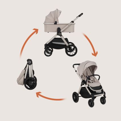 Lionelo - Kombi-Kinderwagen 2-in-1 LAYLA Sandbeige