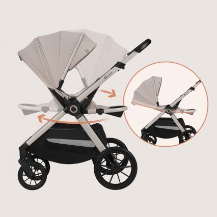 Lionelo - Kombi-Kinderwagen 2-in-1 LAYLA Sandbeige