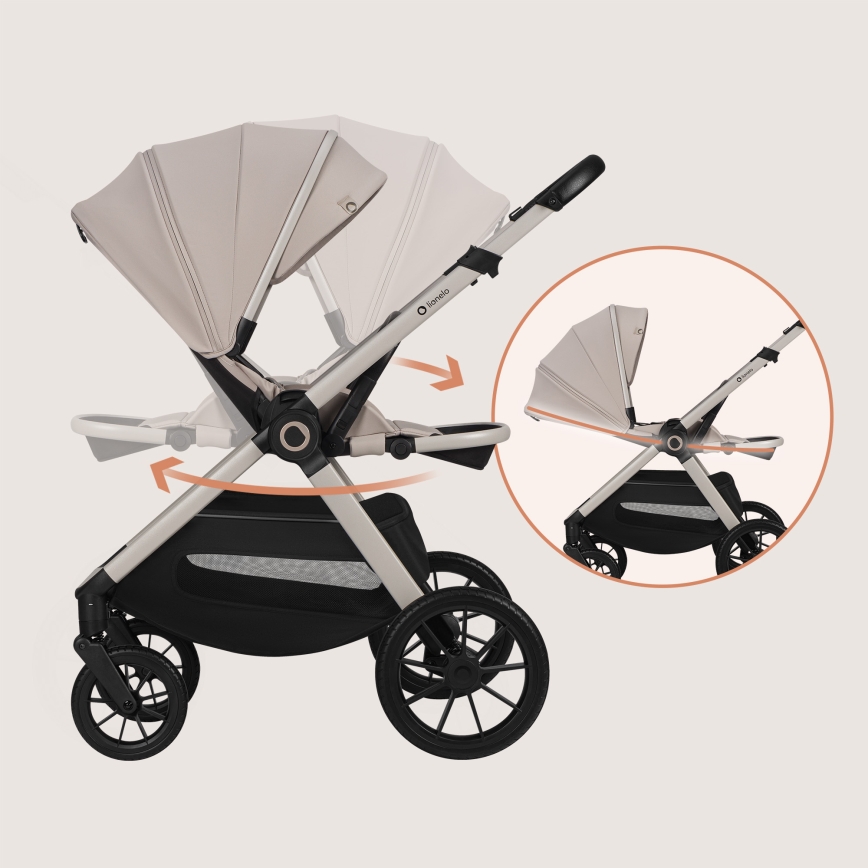 Lionelo - Kombi-Kinderwagen 2-in-1 LAYLA Sandbeige