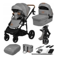 Lionelo - Kombi-Kinderwagen 2-in-1 MARI TOUR Grey Stone