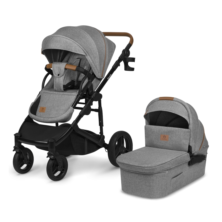 Lionelo - Kombi-Kinderwagen 2-in-1 MARI TOUR Grey Stone