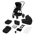 Lionelo - Kombi-Kinderwagen 2-in-1 MERIL Black Onyx