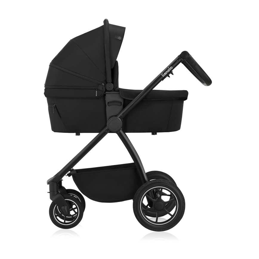 Lionelo - Kombi-Kinderwagen 2-in-1 MERIL Black Onyx