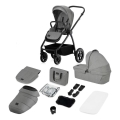 Lionelo - Kombi-Kinderwagen 2-in-1 MERIL Grey Stone
