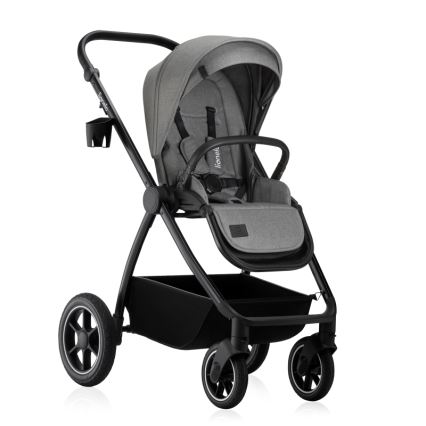 Lionelo - Kombi-Kinderwagen 2-in-1 MERIL Grey Stone