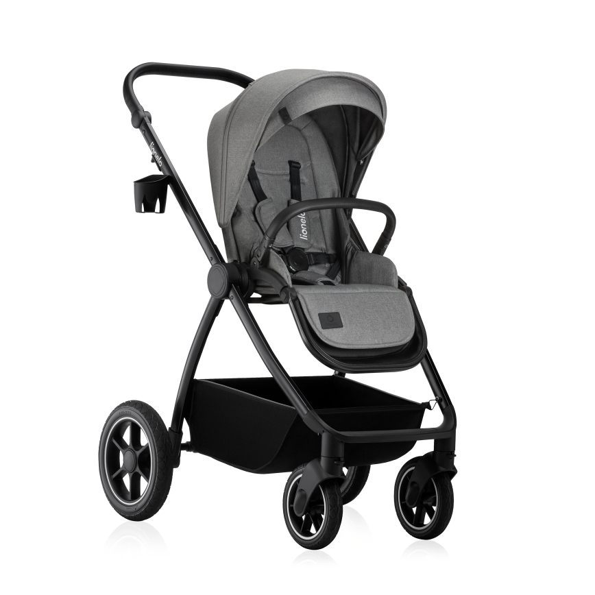 Lionelo - Kombi-Kinderwagen 2-in-1 MERIL Grey Stone
