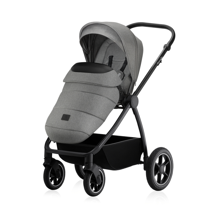 Lionelo - Kombi-Kinderwagen 2-in-1 MERIL Grey Stone