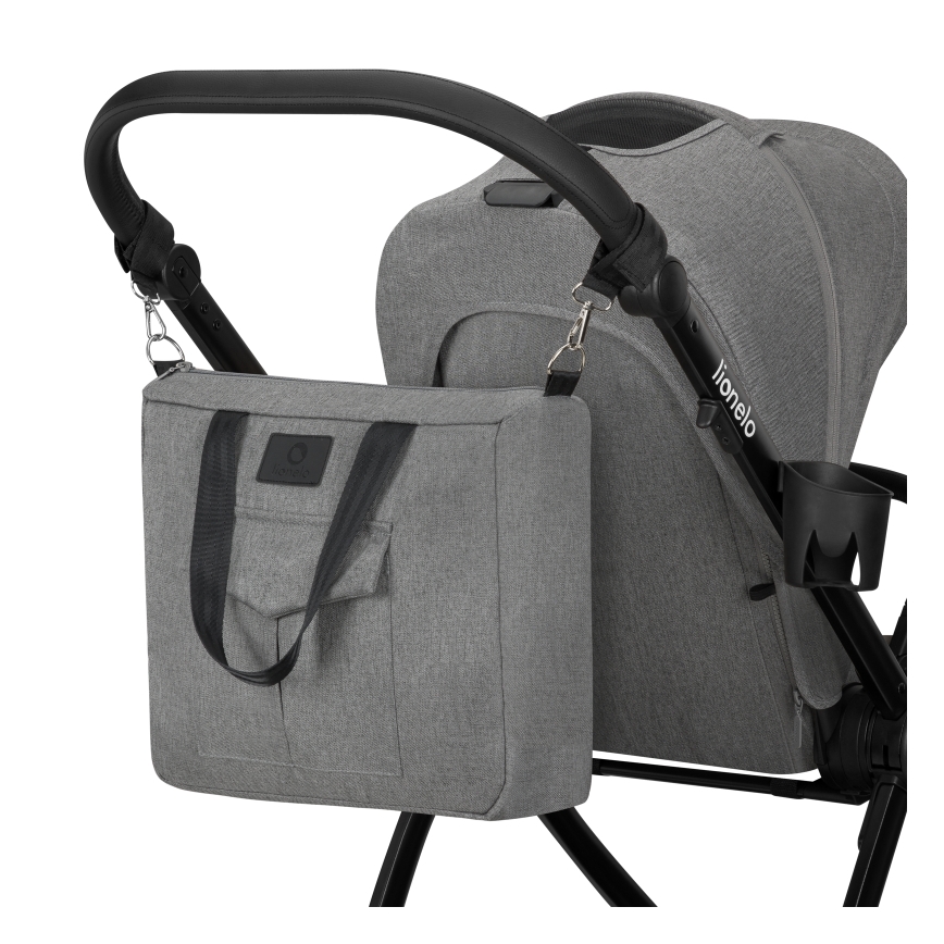 Lionelo - Kombi-Kinderwagen 2-in-1 MERIL Grey Stone