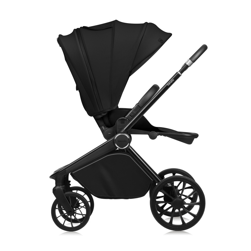 Lionelo - Kombi-Kinderwagen 2-in-1 MIKA PLUS Black Onyx