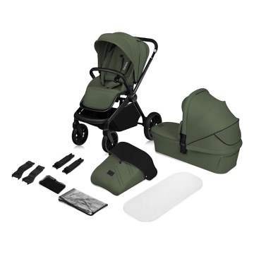 Lionelo - Kombi-Kinderwagen 2-in-1 MIKA PLUS Olivgrün