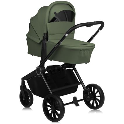 Lionelo - Kombi-Kinderwagen 2-in-1 MIKA PLUS Olivgrün