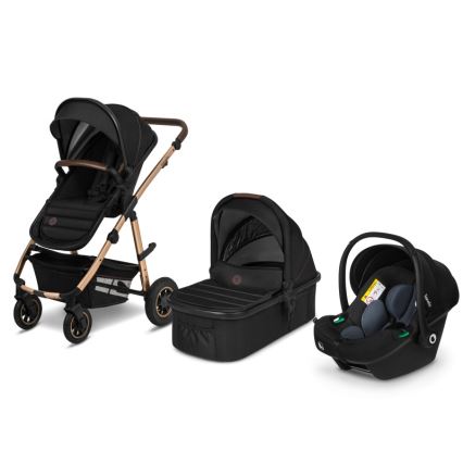 Lionelo - Kombi-Kinderwagen 3-in-1 AMBER Black Onyx