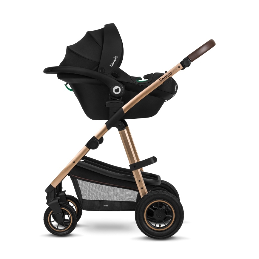 Lionelo - Kombi-Kinderwagen 3-in-1 AMBER Black Onyx