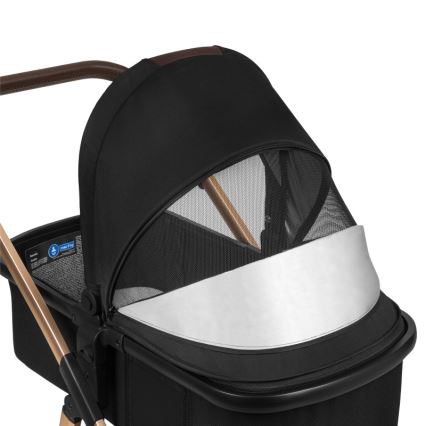 Lionelo - Kombi-Kinderwagen 3-in-1 AMBER Black Onyx