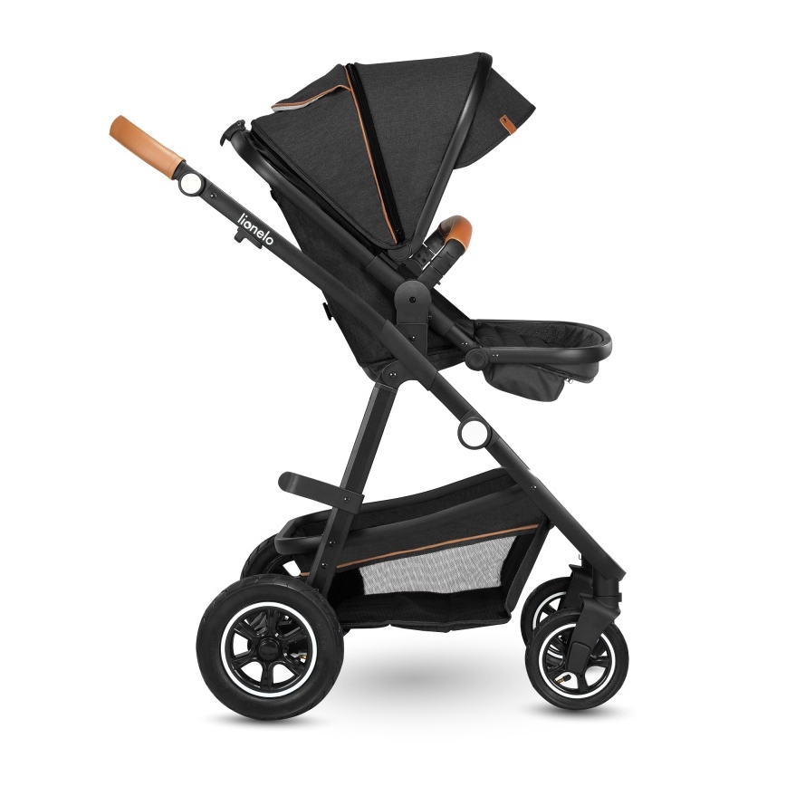 Lionelo - Kombi-Kinderwagen 3-in-1 AMBER Grau Graphit