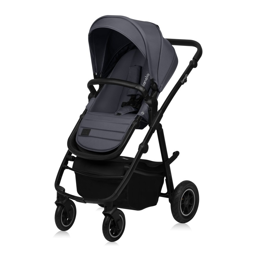 Lionelo - Kombi-Kinderwagen 3-in-1 AMBER PLUS Grau Graphit