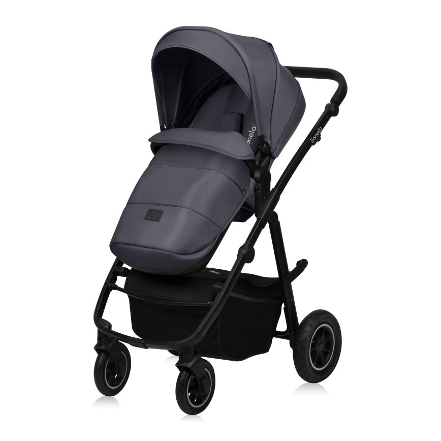 Lionelo - Kombi-Kinderwagen 3-in-1 AMBER PLUS Grau Graphit