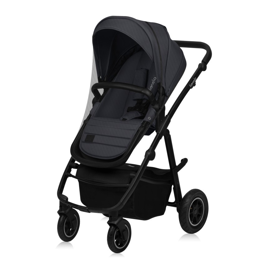 Lionelo - Kombi-Kinderwagen 3-in-1 AMBER PLUS Grau Graphit