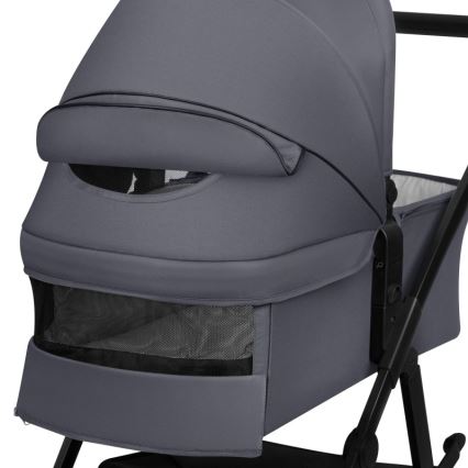 Lionelo - Kombi-Kinderwagen 3-in-1 AMBER PLUS Grau Graphit