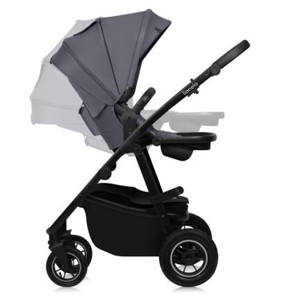 Lionelo - Kombi-Kinderwagen 3-in-1 AMBER PLUS Grau Graphit