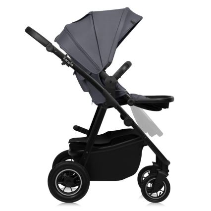 Lionelo - Kombi-Kinderwagen 3-in-1 AMBER PLUS Grau Graphit