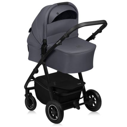 Lionelo - Kombi-Kinderwagen 3-in-1 AMBER PLUS Grau Graphit