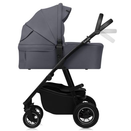 Lionelo - Kombi-Kinderwagen 3-in-1 AMBER PLUS Grau Graphit