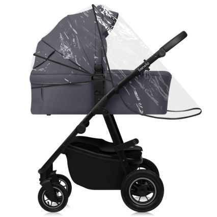 Lionelo - Kombi-Kinderwagen 3-in-1 AMBER PLUS Grau Graphit