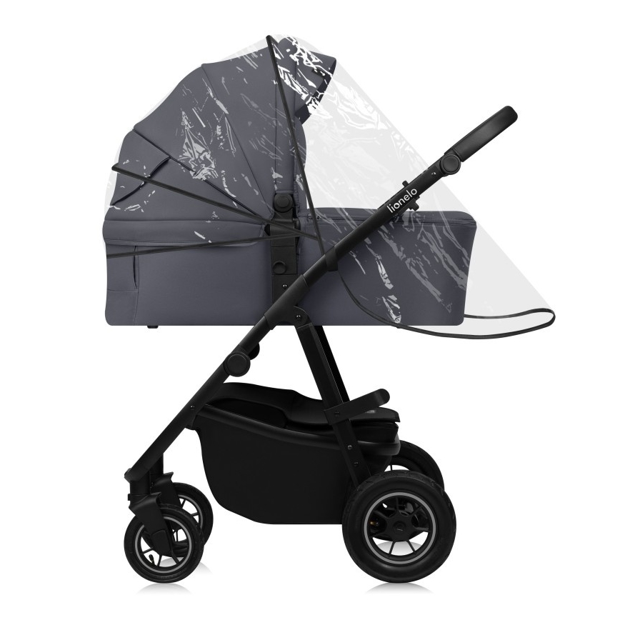 Lionelo - Kombi-Kinderwagen 3-in-1 AMBER PLUS Grau Graphit