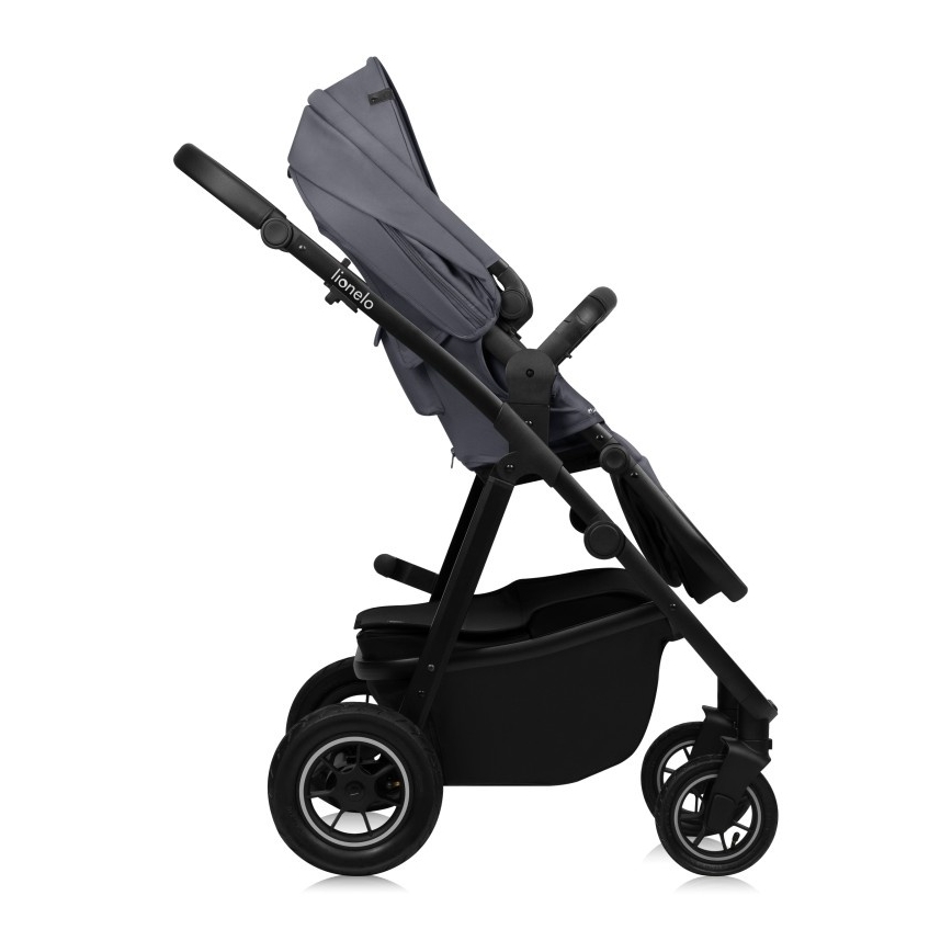 Lionelo - Kombi-Kinderwagen 3-in-1 AMBER PLUS Grau Graphit