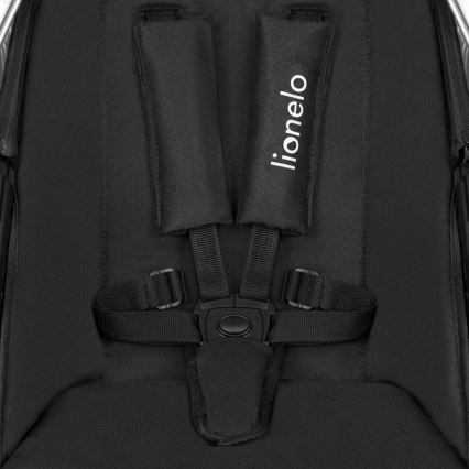 Lionelo - Kombi-Kinderwagen 3-in-1 AMBER Schwarz/Silber