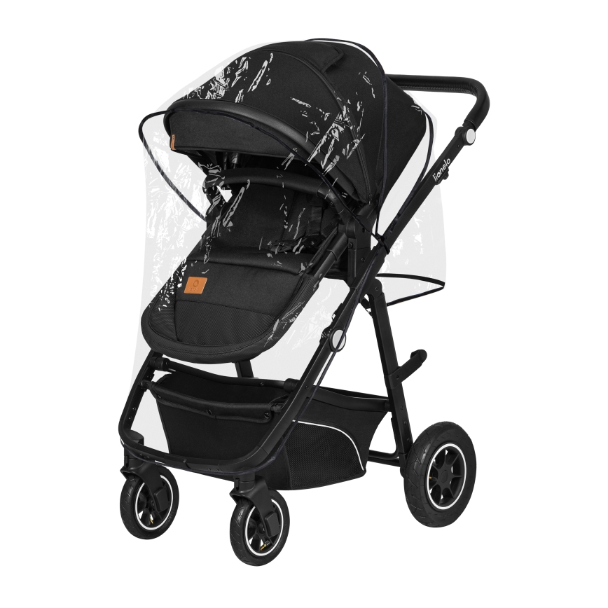 Lionelo - Kombi-Kinderwagen 3-in-1 BIANKA Schwarzer Onyx