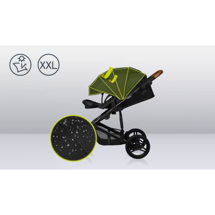 Lionelo - Kombi-Kinderwagen 3-in-1 MARI TOUR Black Onyx