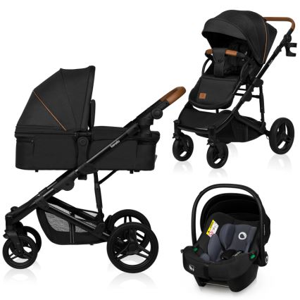Lionelo - Kombi-Kinderwagen 3-in-1 MARI TOUR Black Onyx