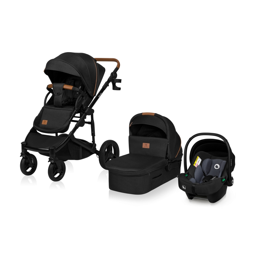 Lionelo - Kombi-Kinderwagen 3-in-1 MARI TOUR Black Onyx
