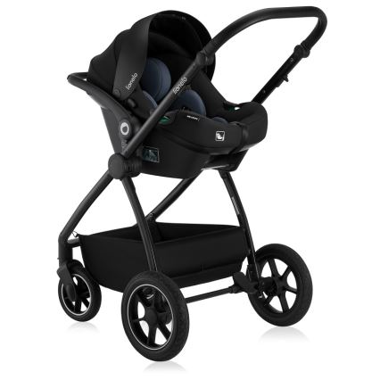 Lionelo - Kombi-Kinderwagen 3-in-1 MERIL Black Onyx