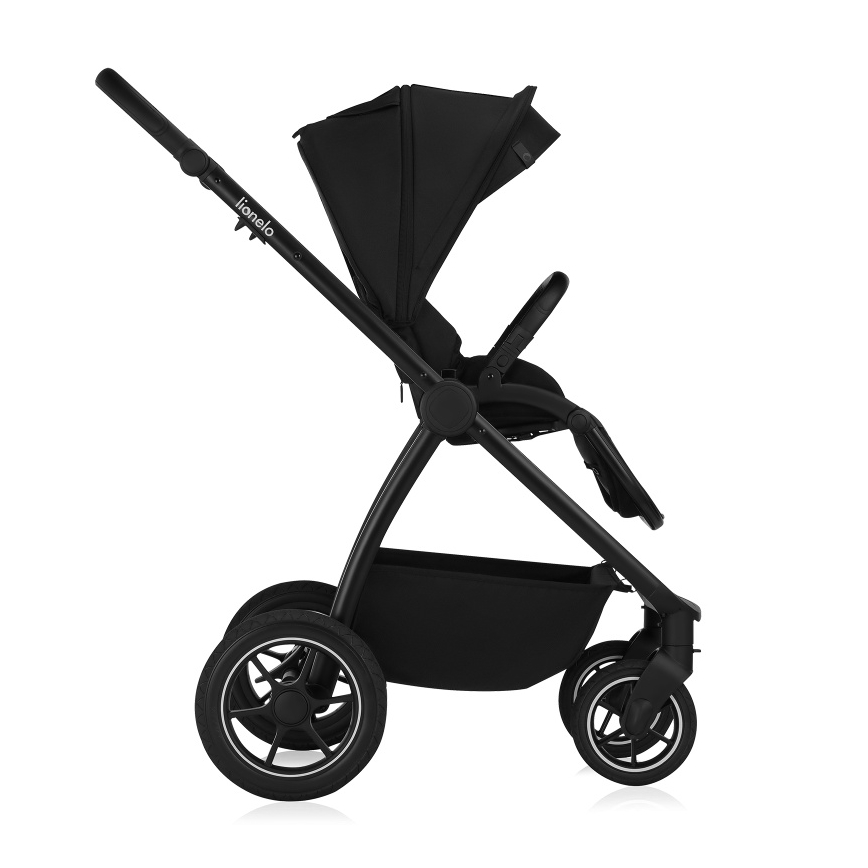 Lionelo - Kombi-Kinderwagen 3-in-1 MERIL Black Onyx