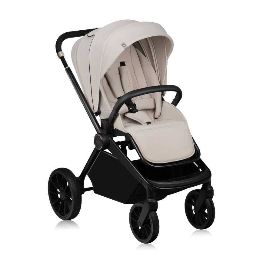 Lionelo - Kombi-Kinderwagen 3-in-1 MIKA PLUS Beige Sand