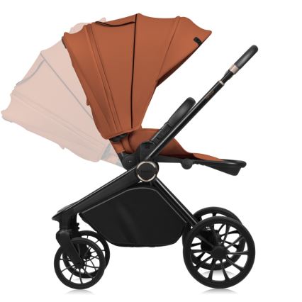 Lionelo - Kombi-Kinderwagen 3-in-1 MIKA PLUS Braun-Rost