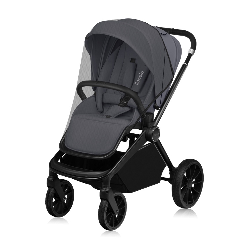 Lionelo - Kombi-Kinderwagen 3-in-1 MIKA PLUS Grey Stone