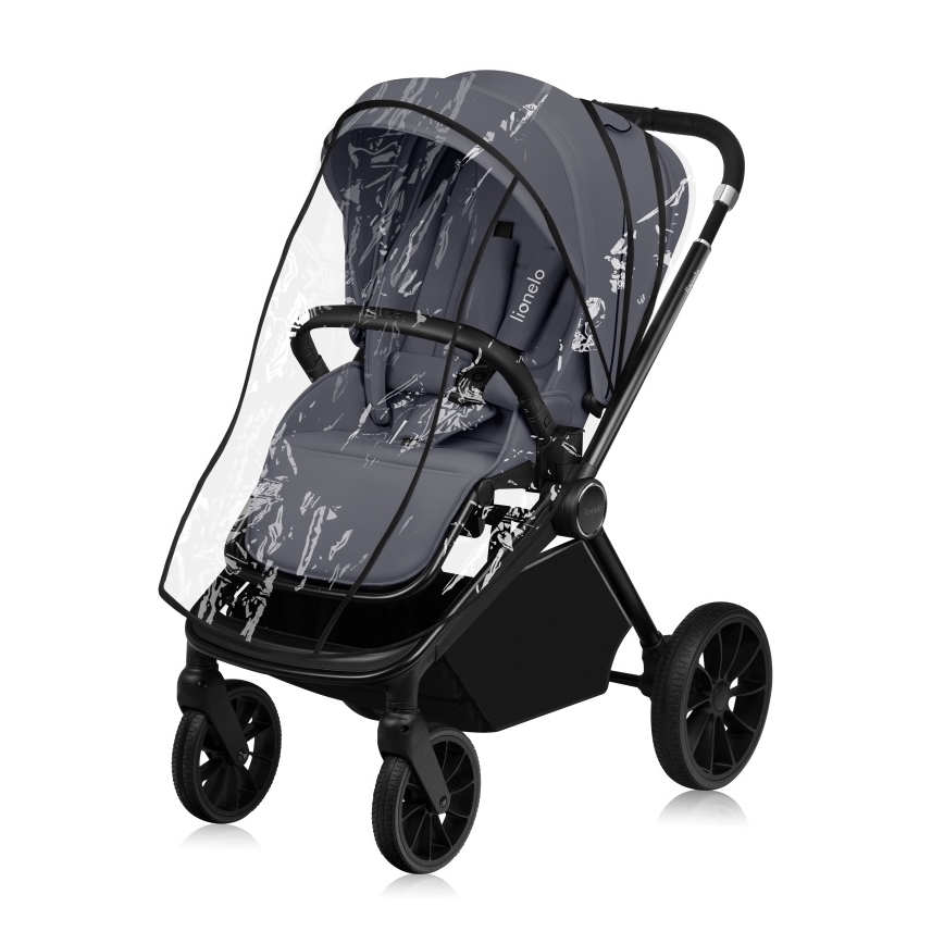 Lionelo - Kombi-Kinderwagen 3-in-1 MIKA PLUS Grey Stone