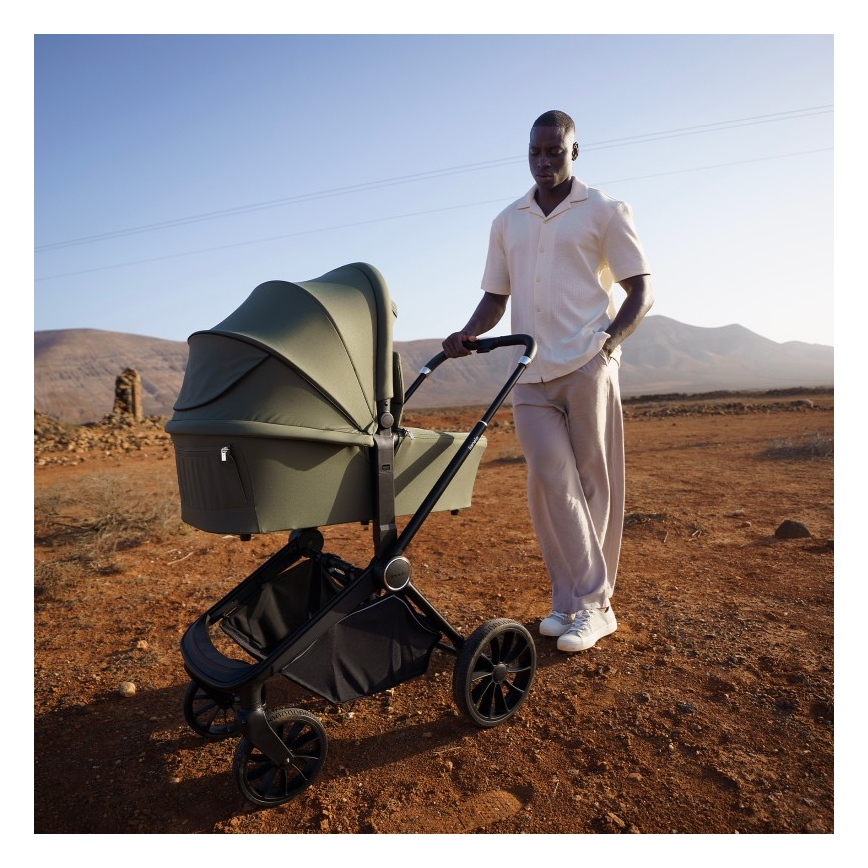 Lionelo - Kombi-Kinderwagen 3-in-1 MIKA PLUS Olivgrün