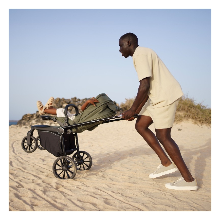 Lionelo - Kombi-Kinderwagen 3-in-1 MIKA PLUS Olivgrün