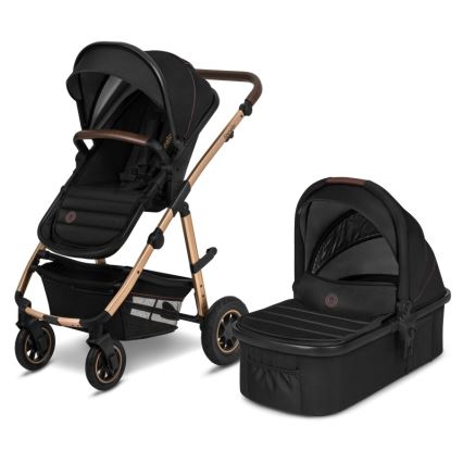 Lionelo - Kombikinderwagen 2-in-1 AMBER Black Onyx