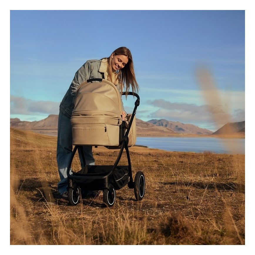 Lionelo - Kombikinderwagen 2-in-1 MERIL Beige Sand