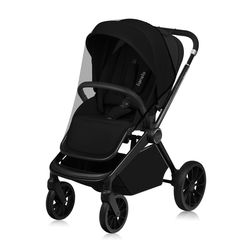 Lionelo - Kombikinderwagen 2-in-1 MIKA PLUS Onyx-Schwarz
