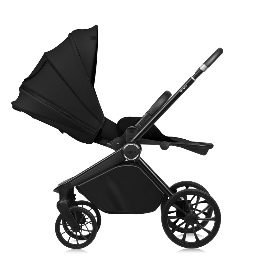 Lionelo - Kombikinderwagen 2-in-1 MIKA PLUS Onyx-Schwarz