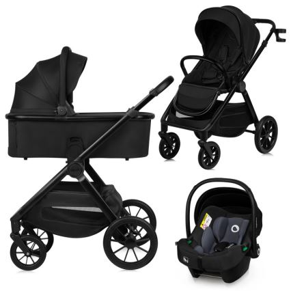 Lionelo - Kombikinderwagen 3-in-1 LAYLA Black Onyx